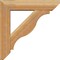 Ekena Millwork Funston Slat Rough Sawn Bracket w/ Offset Brace, Western Red Cedar, 6"W x 24"D x 24"H BKT0604X24X24FST06RWR - alternate 4